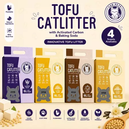LGD PETS Tofu Cat Litter Pasir Kucing